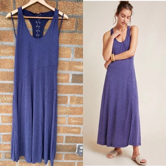 Anthropologie Maeve Melanie Knit Maxi Dress size medium - Picture 2 of 14